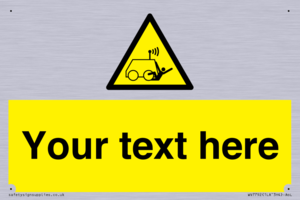 Custom warning run over by operator controlled machine